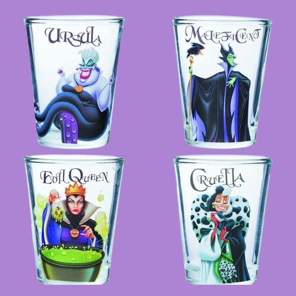 Disney Villains Queen Glassware Set 1 oz - Picture 2 of 13
